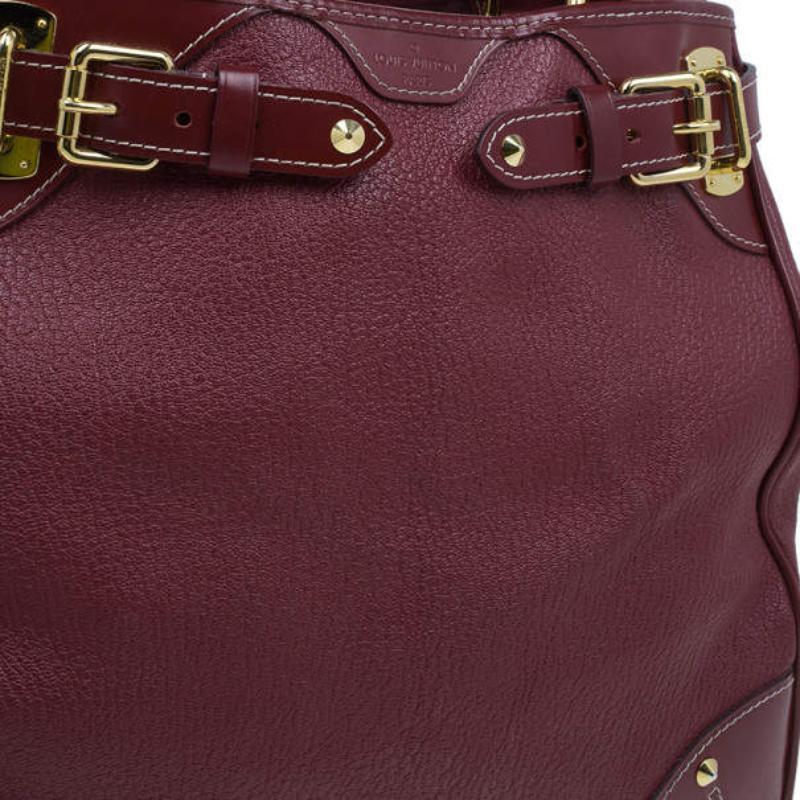 Louis Vuitton Red Suhali Leather Le Majestueux Tote 1