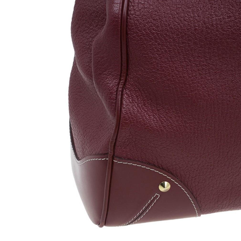 Louis Vuitton Red Suhali Leather Le Majestueux Tote 3