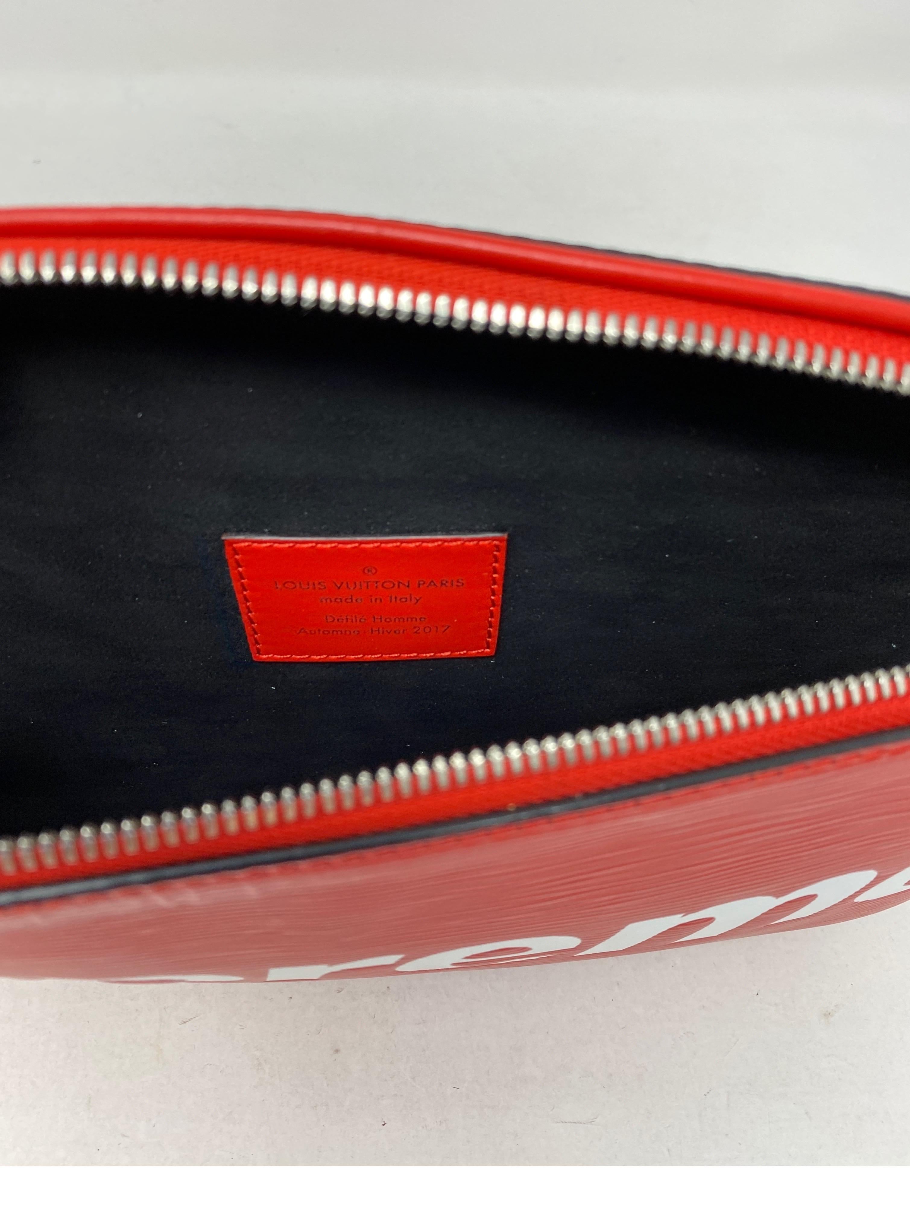 Louis Vuitton Red Supreme Bum Bag 11