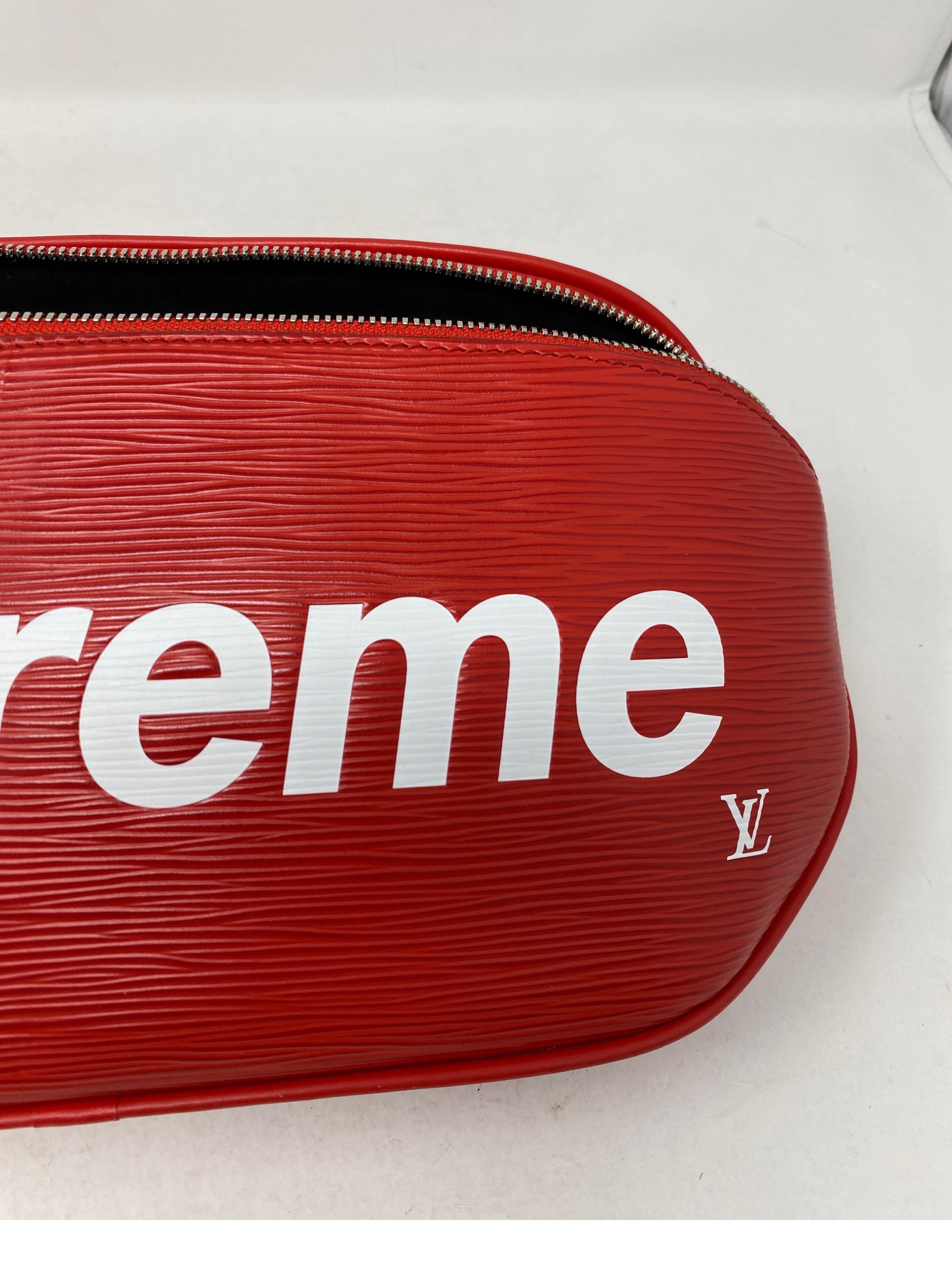 Louis Vuitton Red Supreme Bum Bag 14