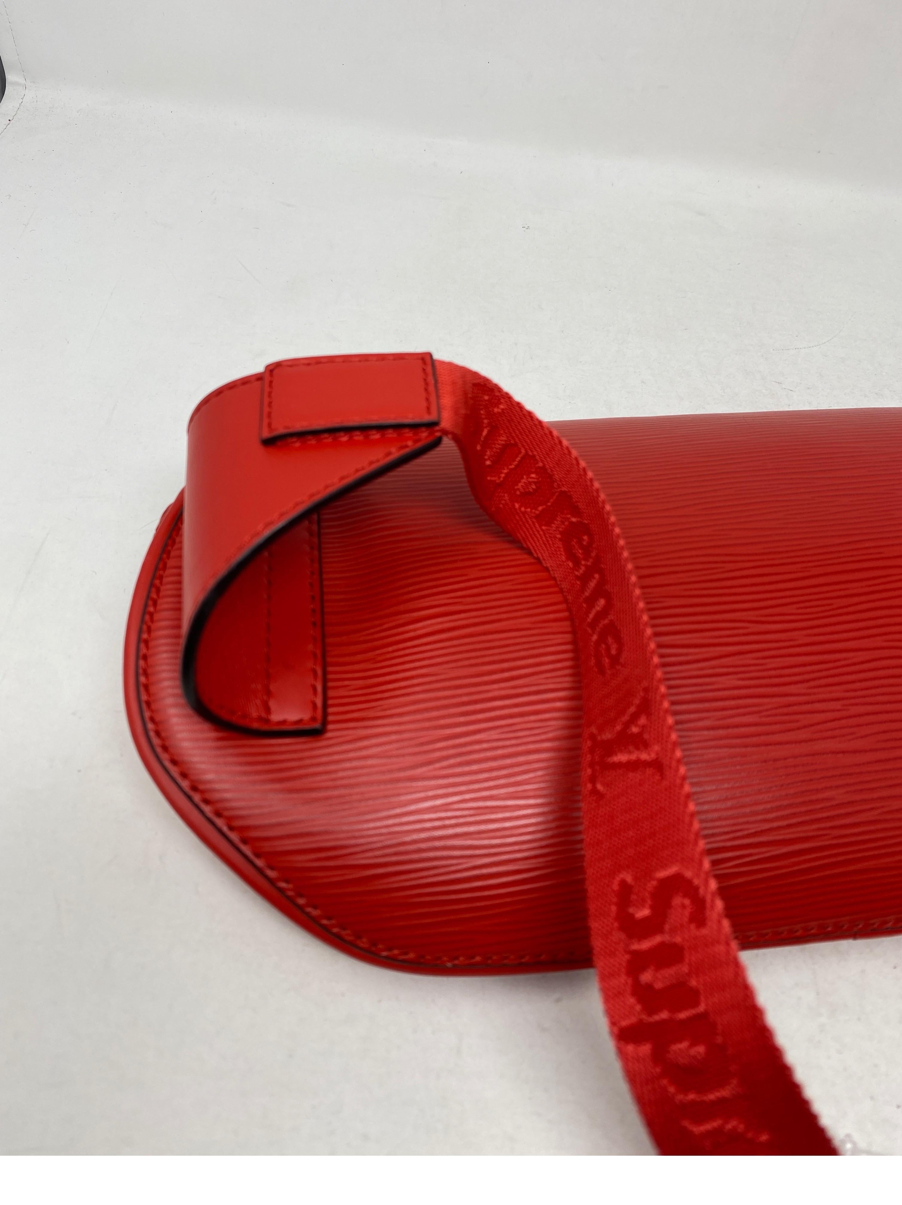 Louis Vuitton Red Supreme Bum Bag 1