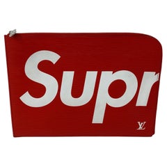 Louis Vuitton - Pochette rouge Supreme