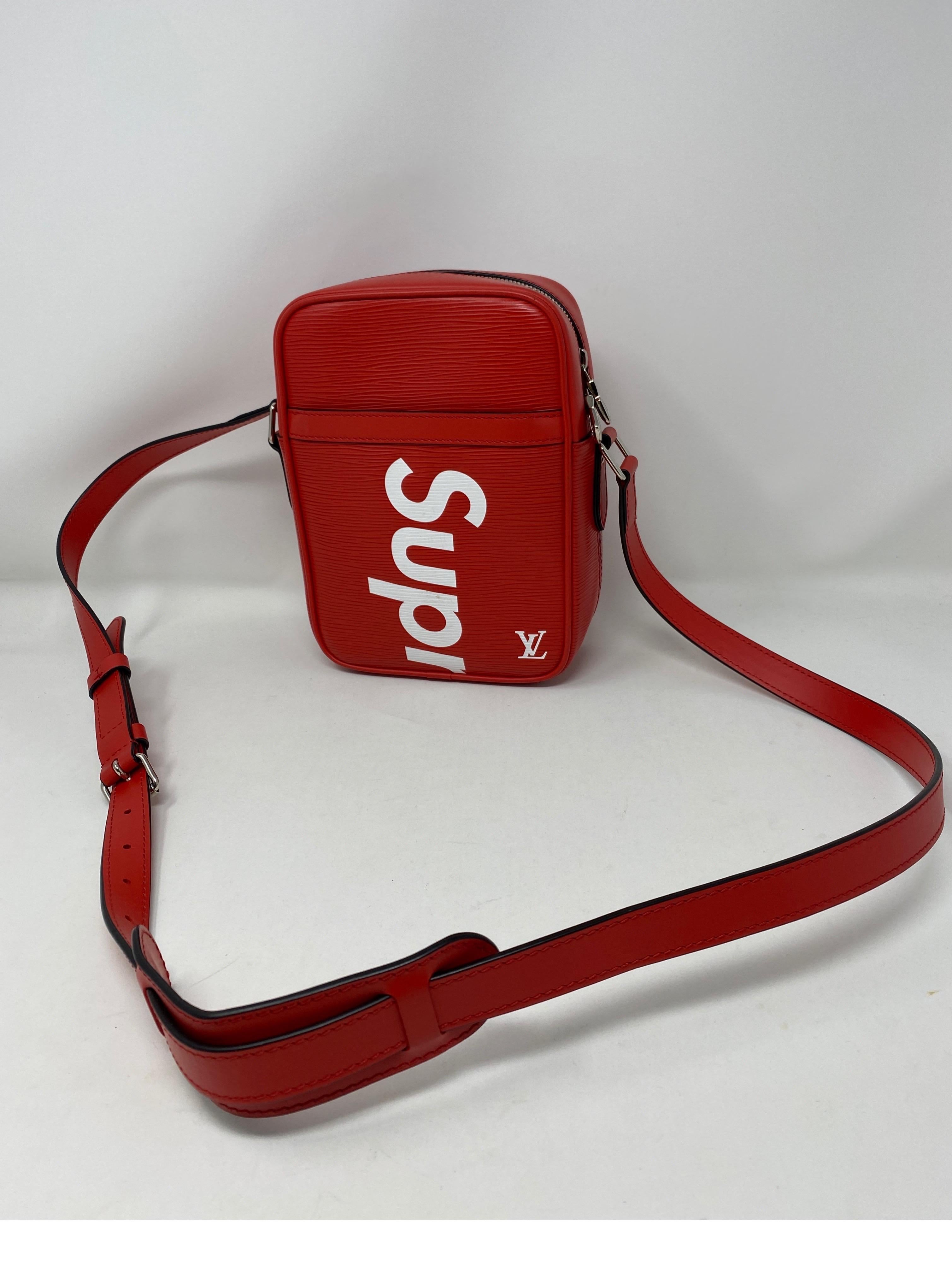 supreme red crossbody bag