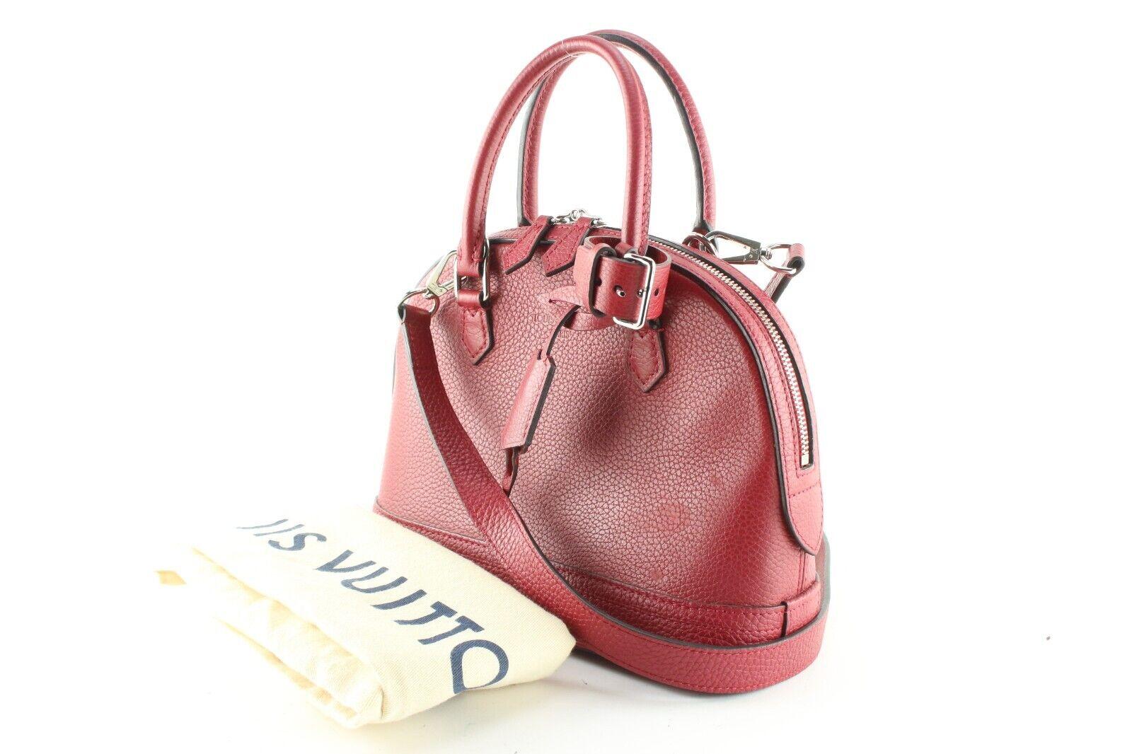 Louis Vuitton Red Taurillon Leather Alma PPM 1LVS523K For Sale 6