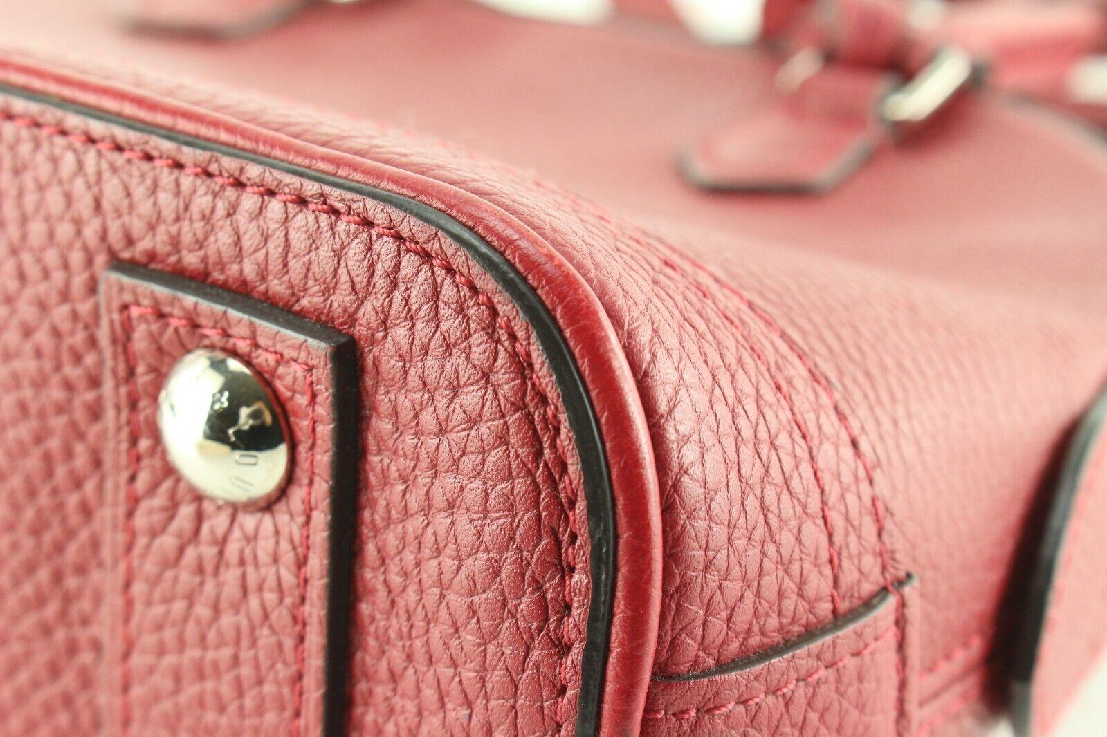 Women's or Men's Louis Vuitton Red Taurillon Leather Alma PPM 1LVS523K For Sale
