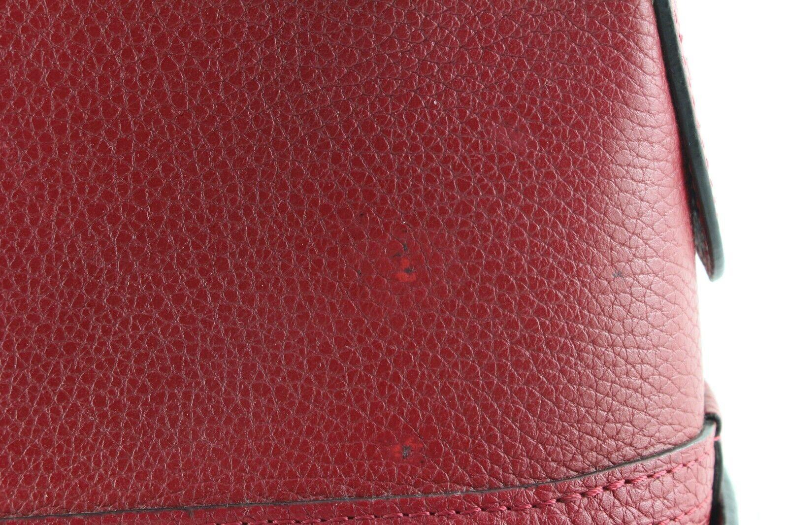 Louis Vuitton Red Taurillon Leather Alma PPM 1LVS523K For Sale 3