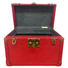 Vintage Louis Vuitton Red Trunk "Boite à Pharmacie" in Epi Leather