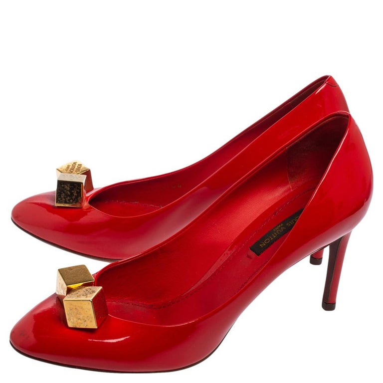 Red Bottom Heels Plus Size Office Shoes Lv's Elegant PU Leather