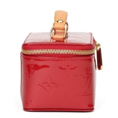Louis Vuitton Red Vernis Leather Vintage Mini Jewellery Case