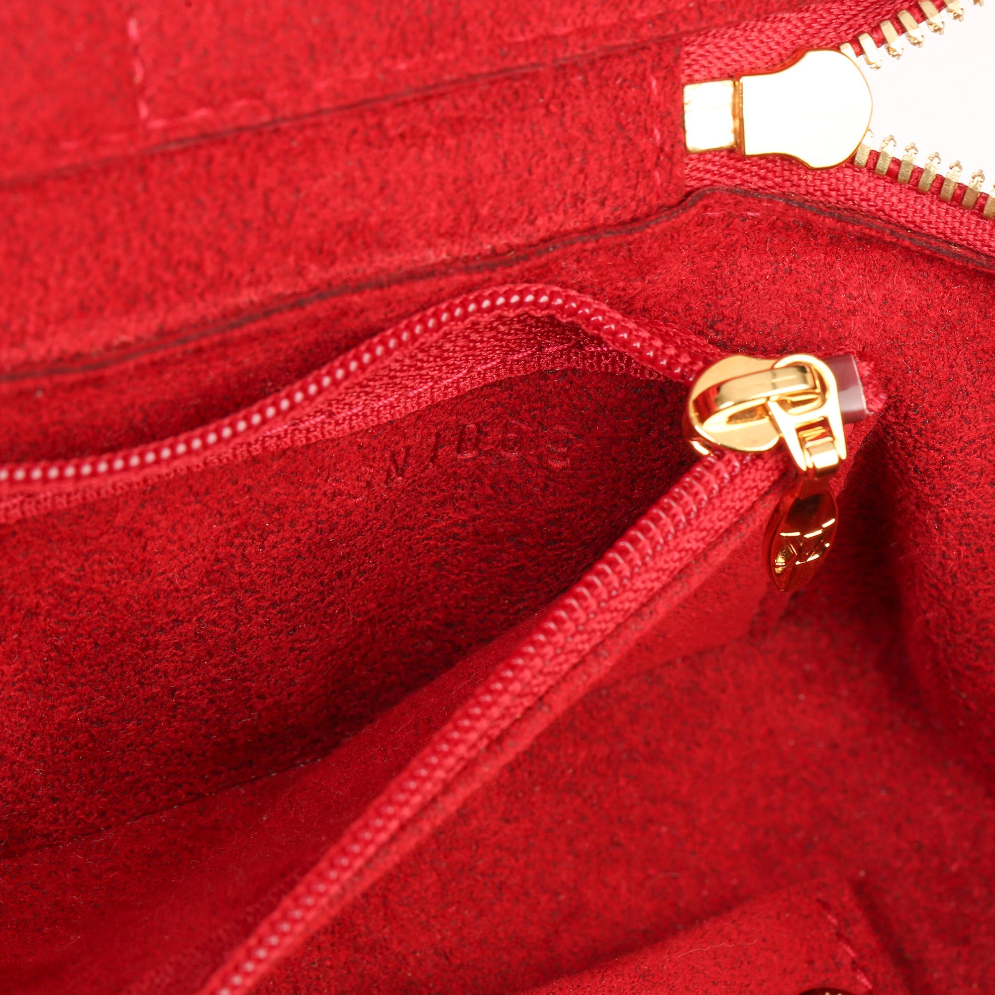 Louis Vuitton Red Vernis Leather Vintage Mini Jewellery Case 5