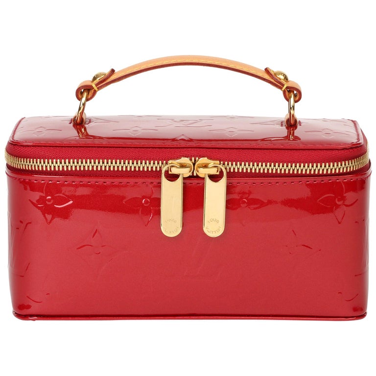 Louis Vuitton Red Vernis Leather Vintage Mini Jewellery Case at 1stDibs