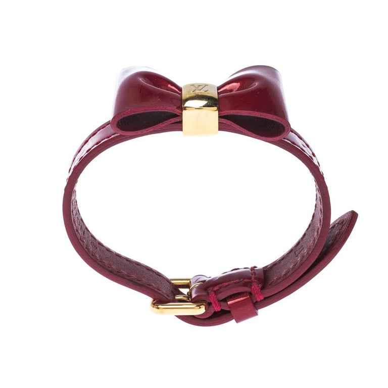Louis Vuitton Monogram Leather Favorite Bow Bracelet