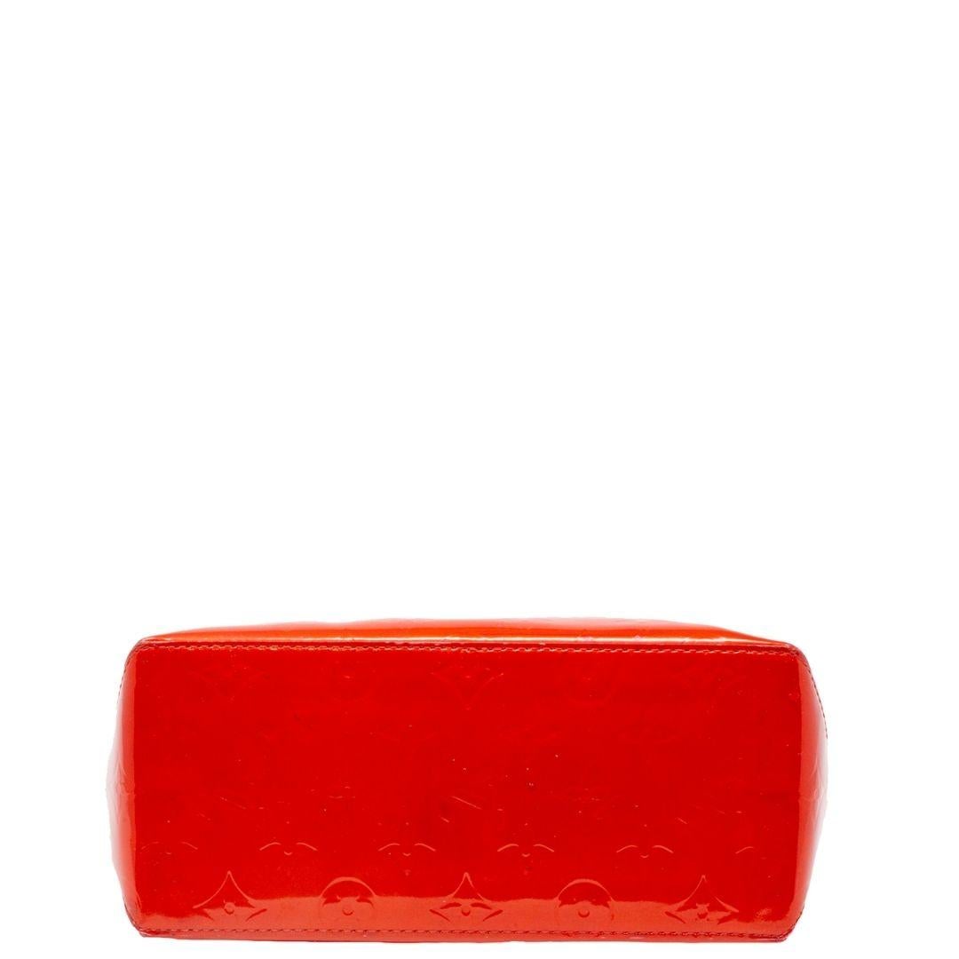 Women's or Men's Louis Vuitton Red Vernis Monogram Mini PM Tote For Sale