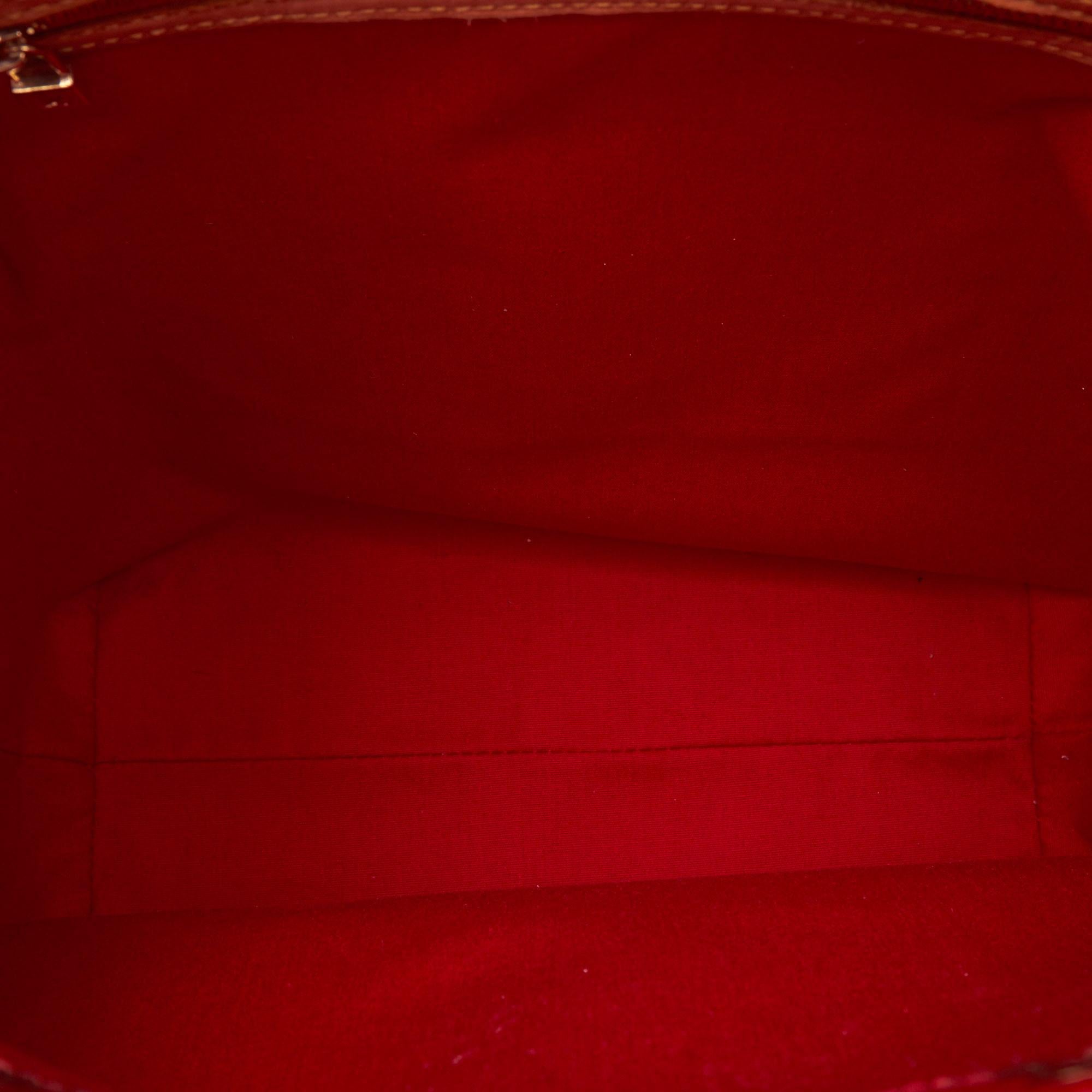 Louis Vuitton Red Vernis Reade MM 1
