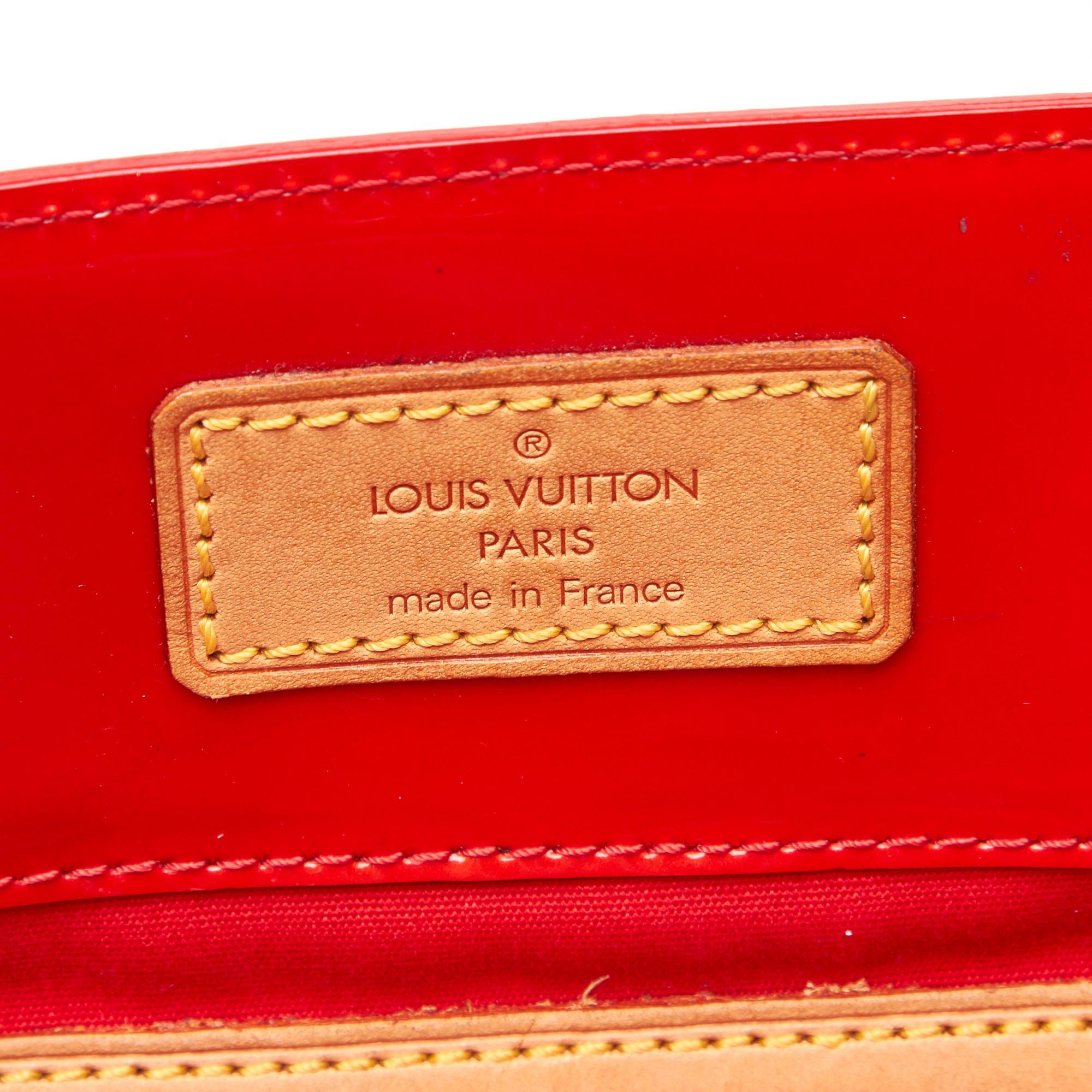 Louis Vuitton Red Vernis Reade MM 2