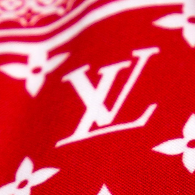 Louis Vuitton, Shirts, Louis Vuitton Red White Lv Cards Print