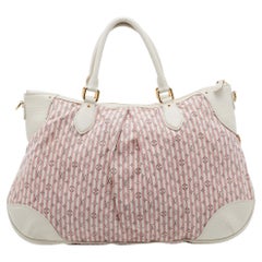 Louis Vuitton Red/White Mini Lin Canvas Croisette Marina GM Bag