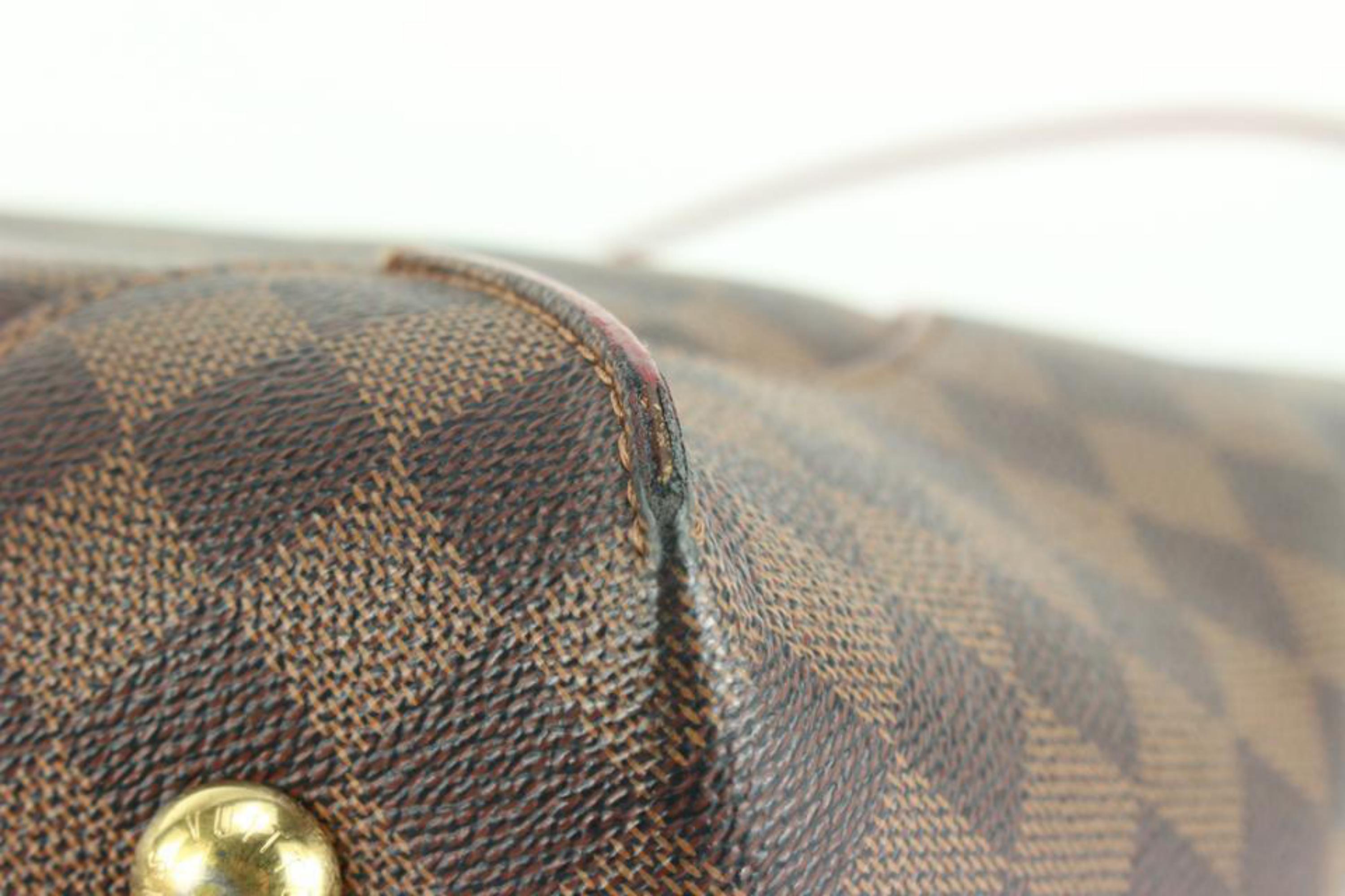 Louis Vuitton Red x Damier Ebene Caissa Hobo Bag 3L414 For Sale 7
