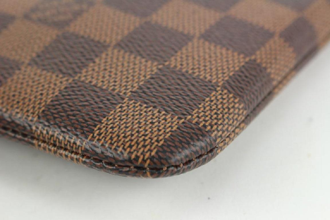 Louis Vuitton Red x Damier Ebene Daliy Pouch Toiletry Cosmetic Clutch 915lv59 4