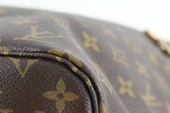 Louis Vuitton Red x Monogram Neverfull NM MM with Pouch 12lz89s