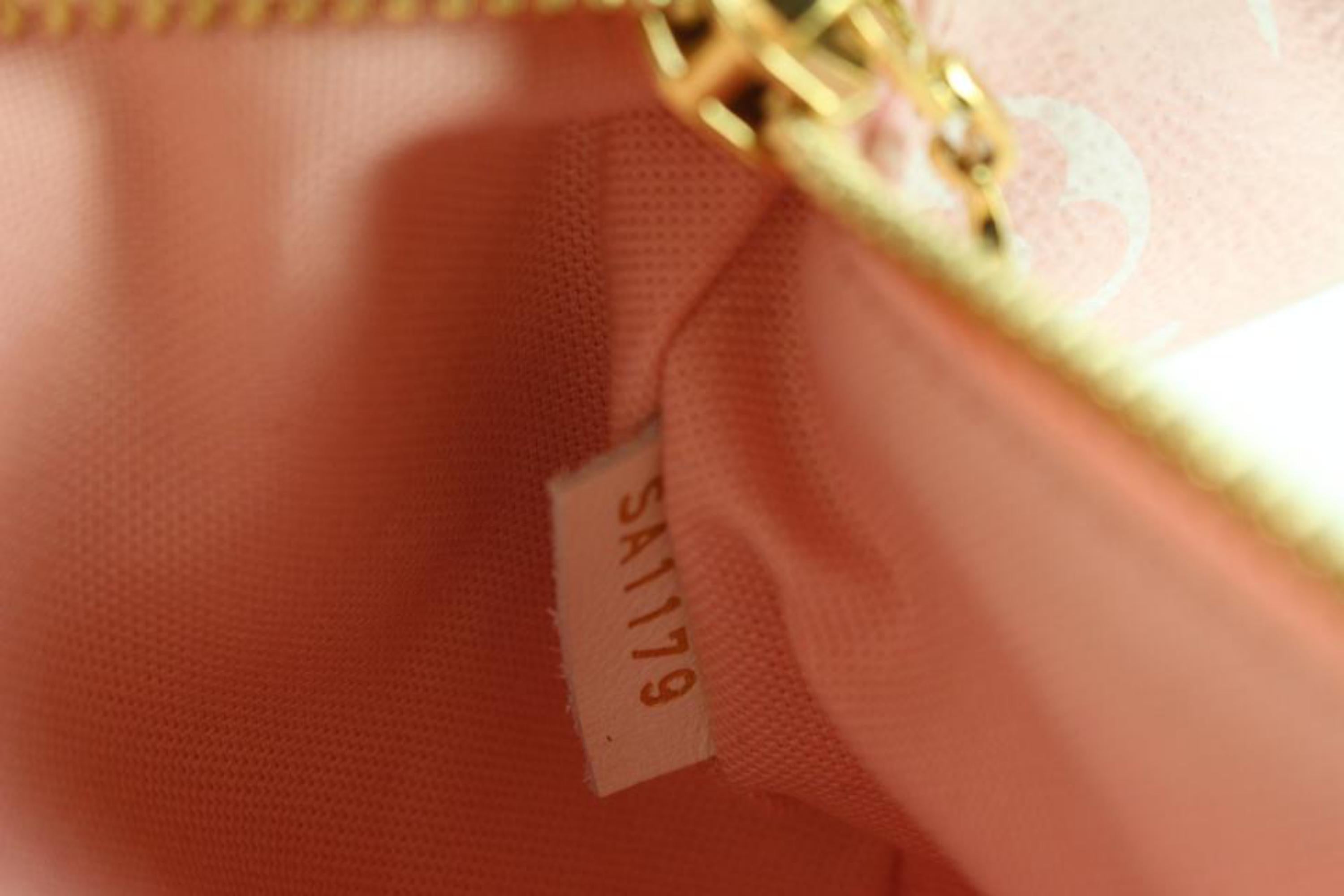 Louis Vuitton Red x Pink Monogram Giant Bumbag 37lu76s 4