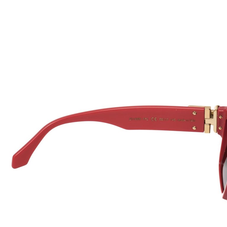 Louis Vuitton Red Z1165W 1.1 Millionaires Square Sunglasses at 1stDibs