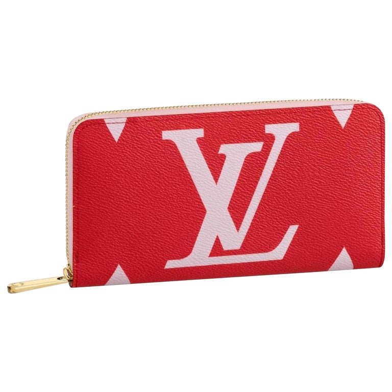 Louis Vuitton Red Zippy Limited Edition Runway Pink Giant Monogram
