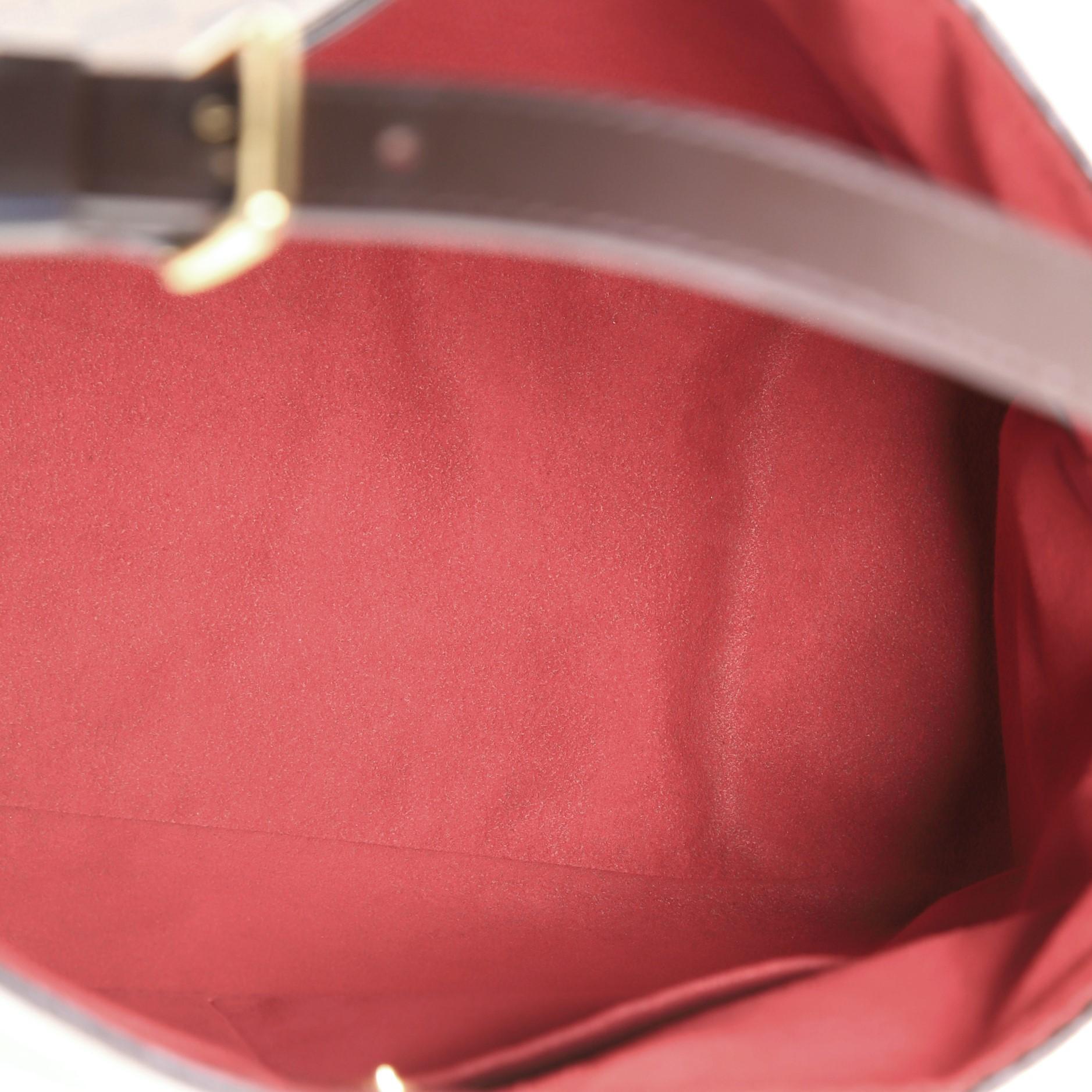 Gray Louis Vuitton Reggia Handbag Damier