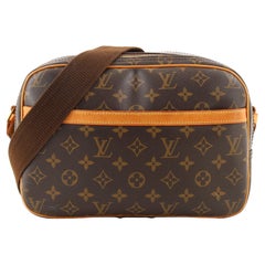 Louis Vuitton Reporter-Tasche aus Segeltuch mit Monogramm PM