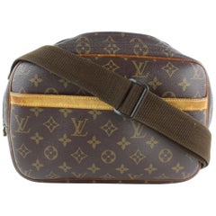 Louis Vuitton Reporter Monogram Pm 229352 Brown Coated Canvas Cross Body Bag