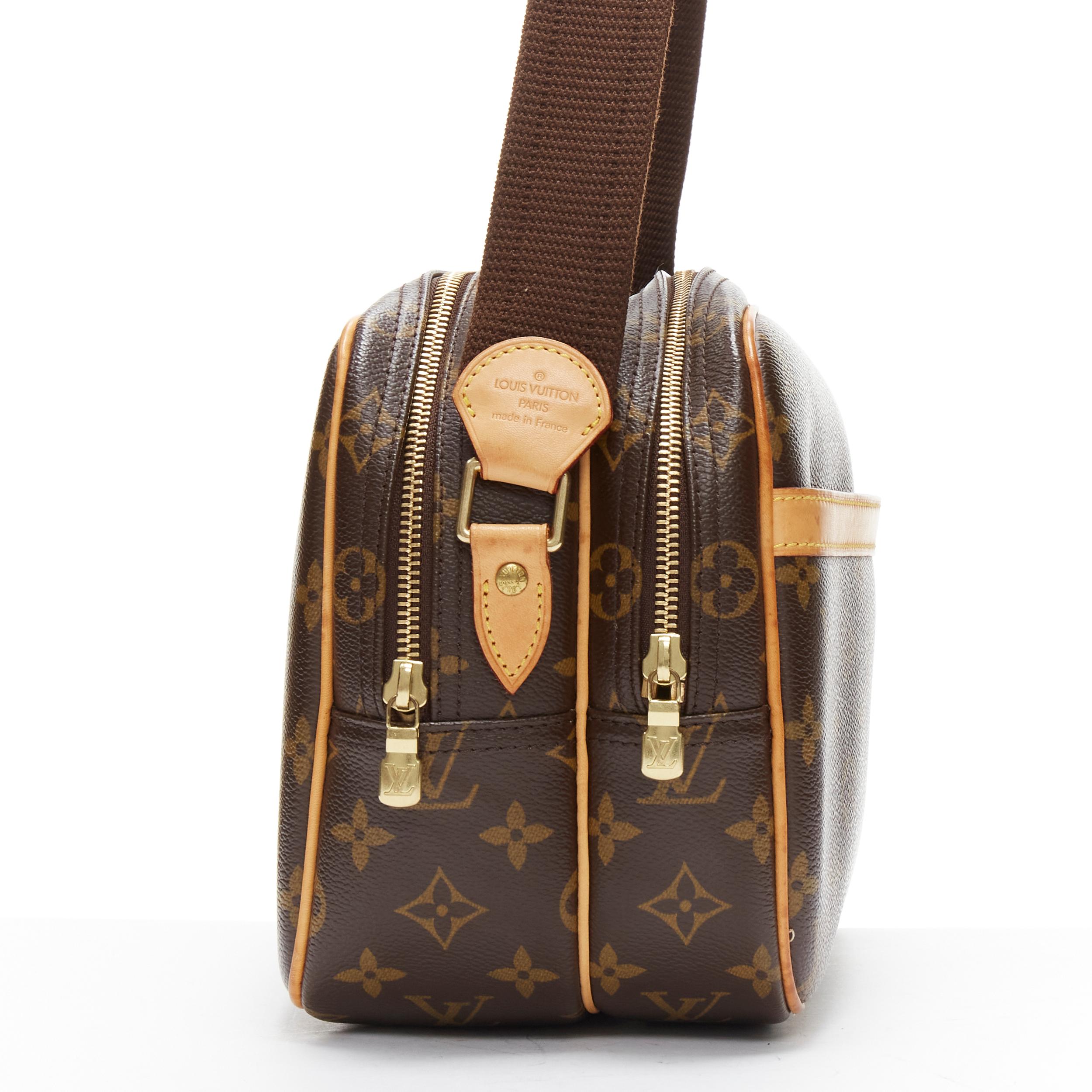 LOUIS VUITTON Reporter PM Sac de messager croisé à monogrammes LV Pour hommes en vente