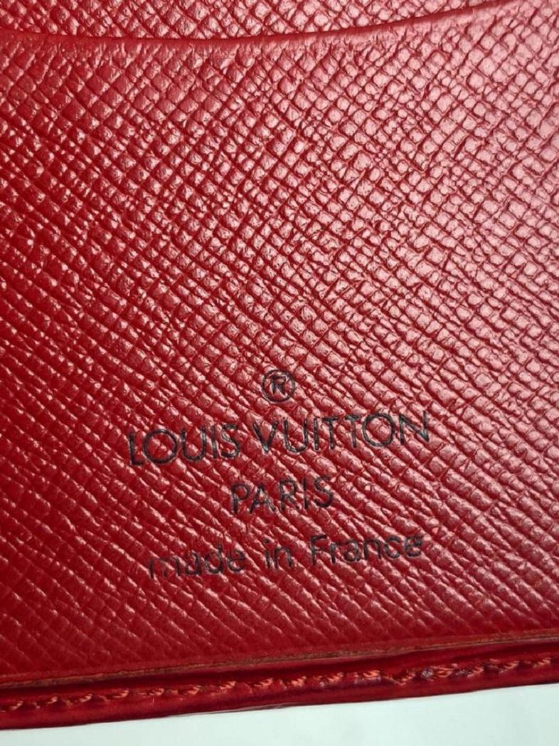 Louis Vuitton Res Red Epi Card Case Holder 23lv618 Wallet 4