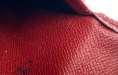Louis Vuitton Res Red Epi Card Case Holder 23lv618 Wallet