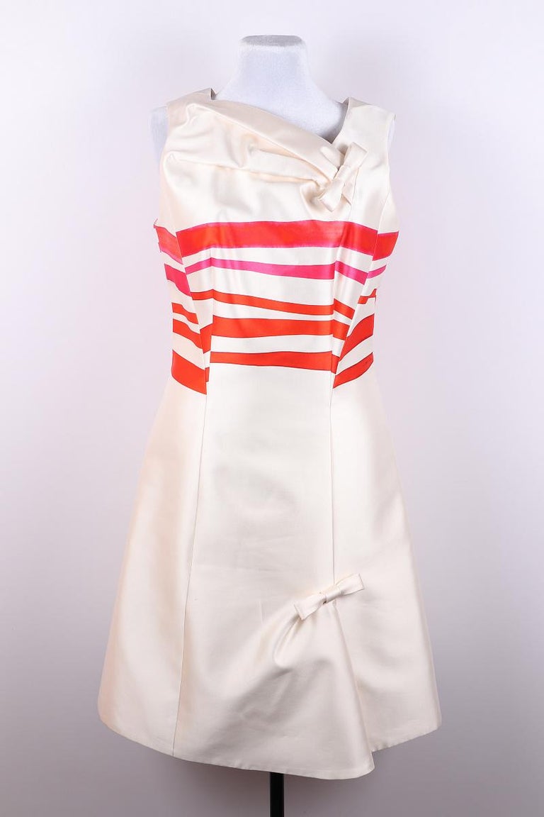 louis vuitton silk dress LOUIS VUITTON Monogram Silk Shirt Dress Brown. Size 34