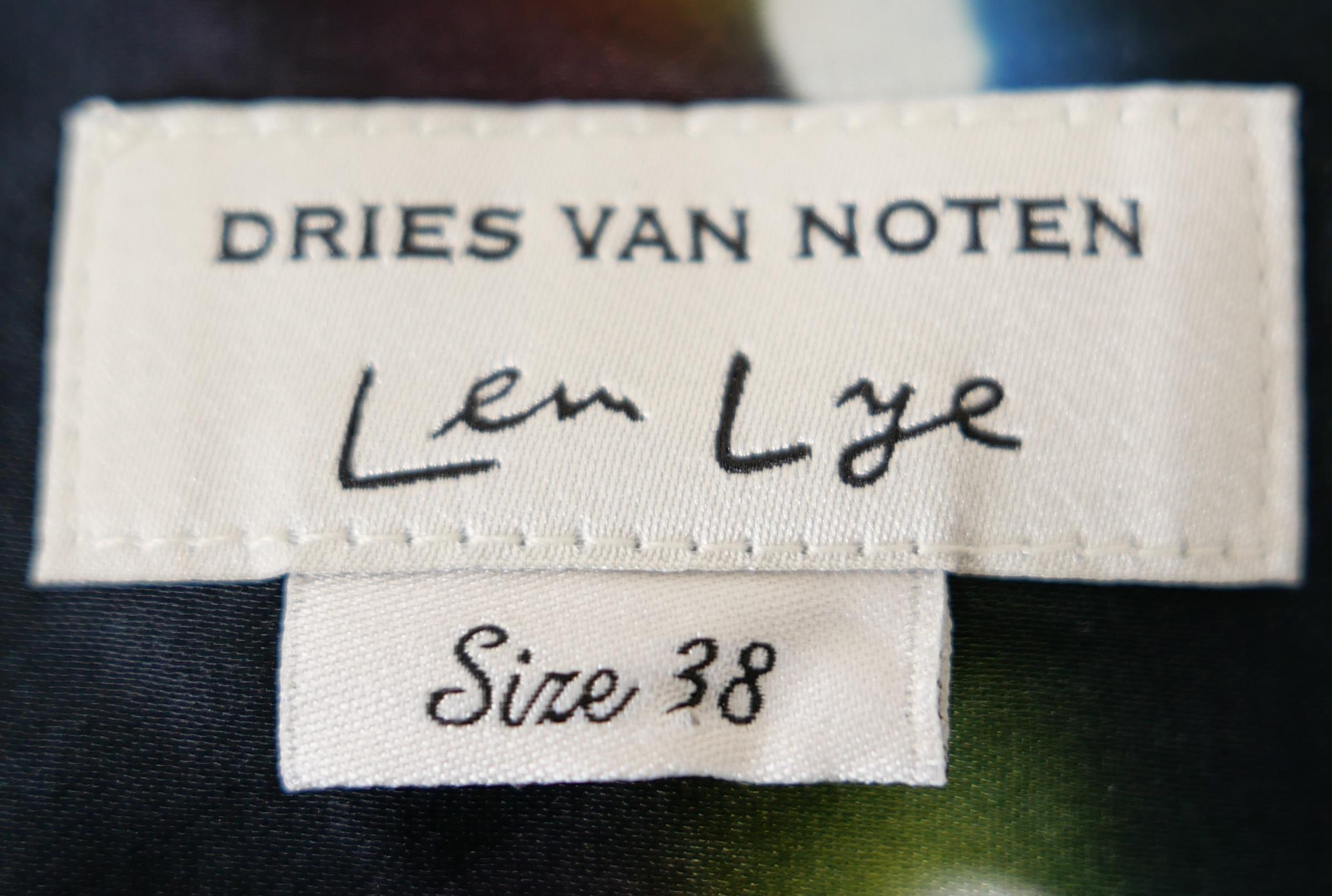 Women's Dries Van Noten x Len Lye Frill Side Printed Top For Sale