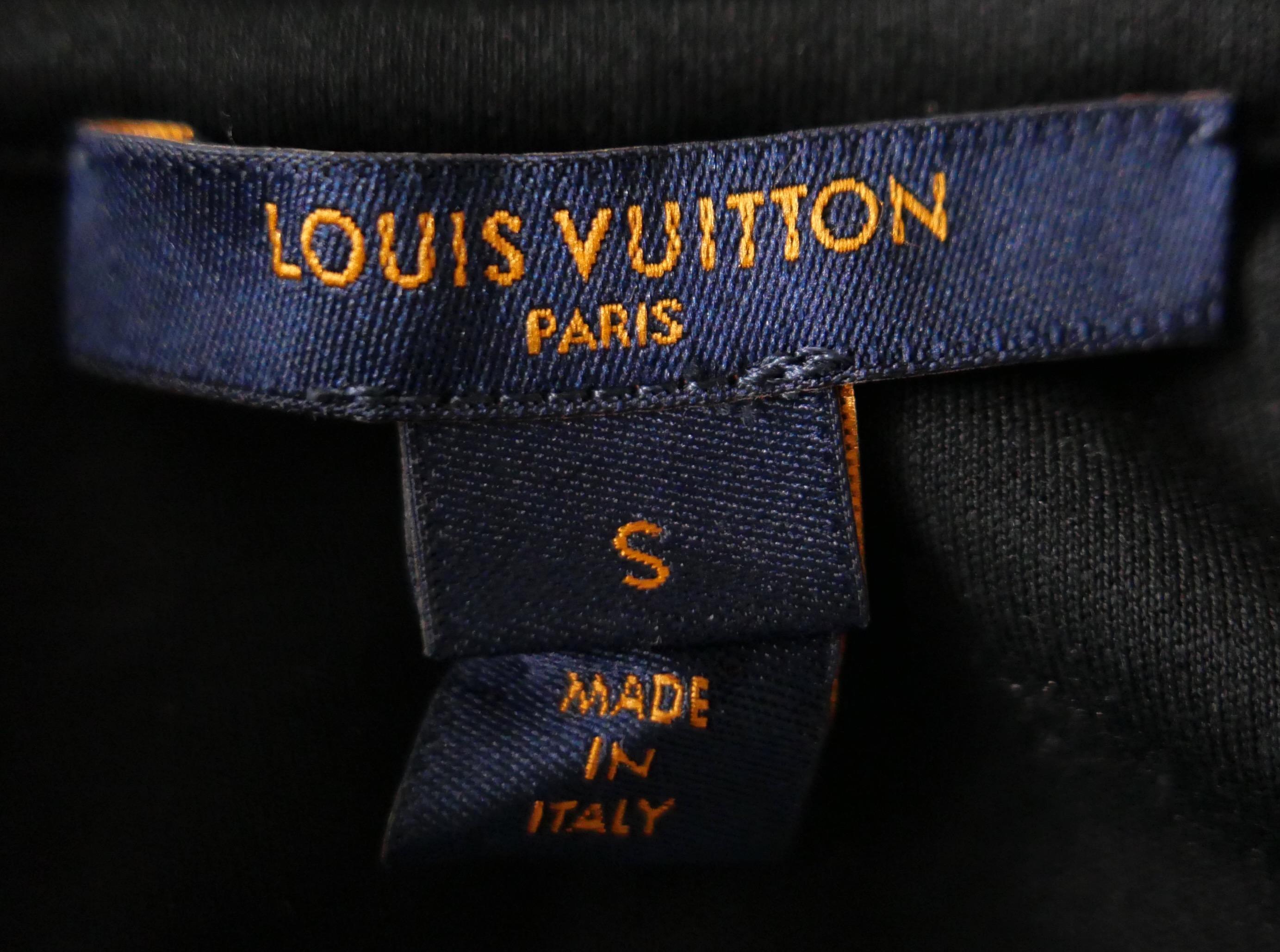 Louis Vuitton Resort 2017 Floral Silk & Cotton T-Shirt Top For Sale 1