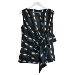 Dries Van Noten x Len Lye Frill Side Printed Top