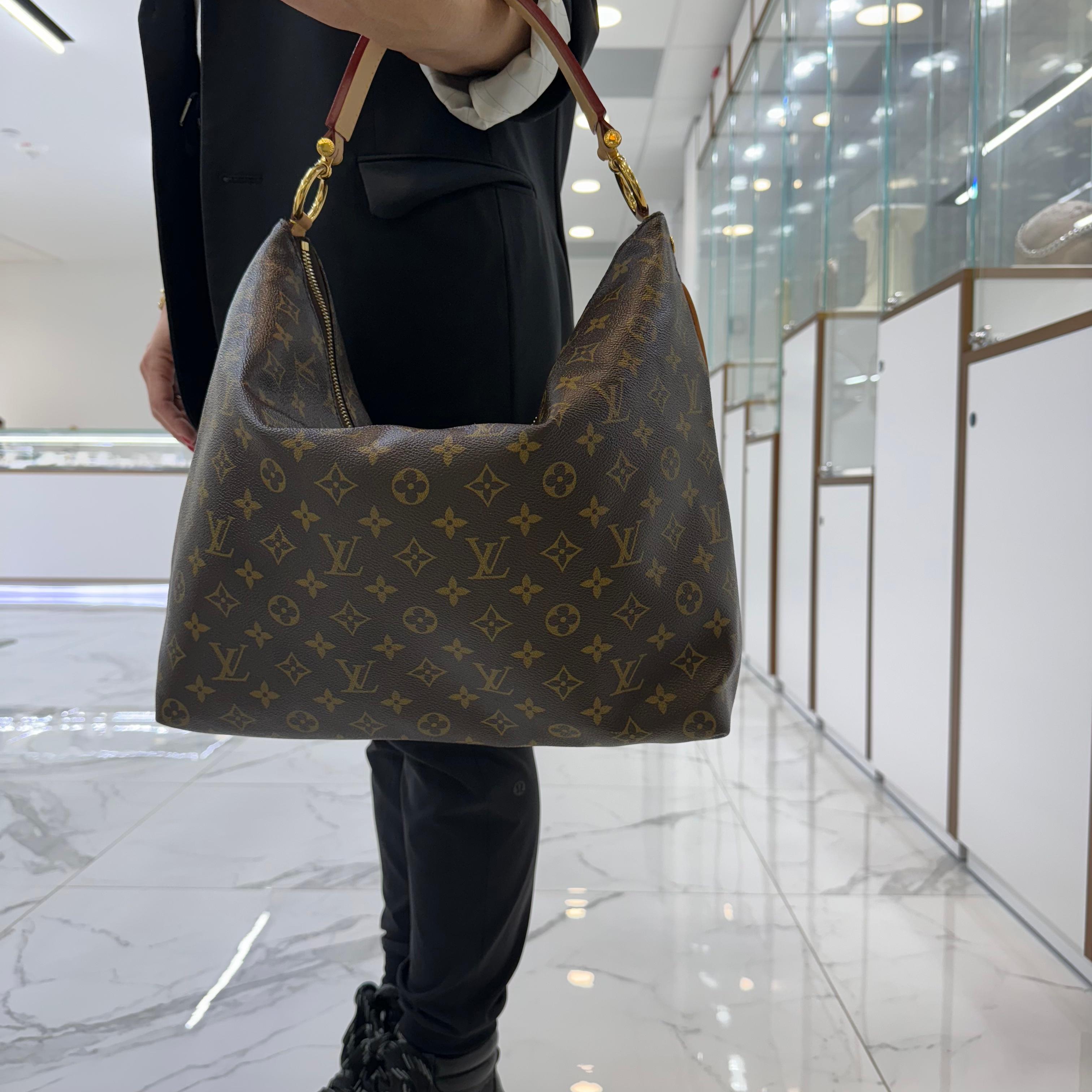 Louis Vuitton Retired Monogramm Sully MM Canvas M40587 Lederhandtasche mit Monogramm Sully MM 6