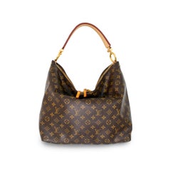 Louis Vuitton Retired Monogram Sully MM Canvas M40587 Leather Handbag