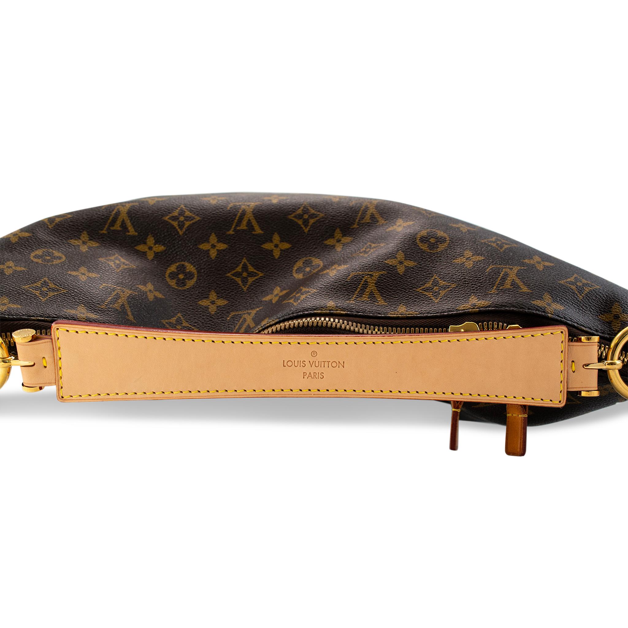 Louis Vuitton Retired Monogramm Sully MM Canvas M40587 Lederhandtasche mit Monogramm Sully MM im Zustand „Hervorragend“ in Houston, US