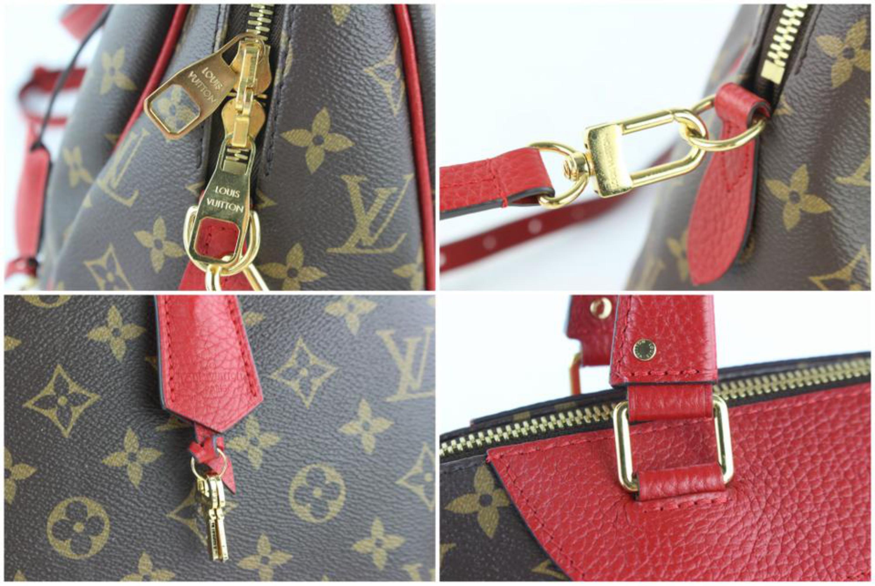 Louis Vuitton Retiro Cerise Monogram Nm 6lz1812 Brown Coated Canvas Shoulder Bag For Sale 3