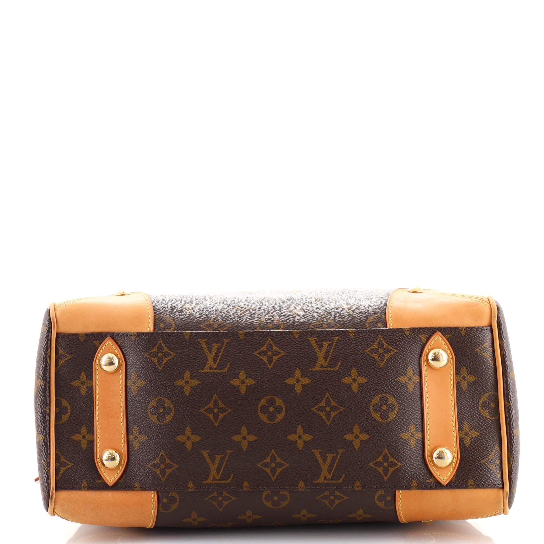 Brown Louis Vuitton Retiro Handbag Monogram Canvas GM