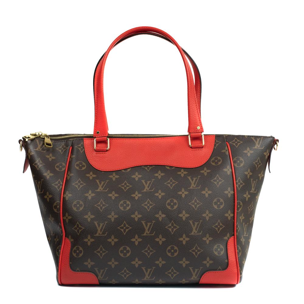 LOUIS VUITTON, Retiro aus braunem Monogramm-Leinwand (Schwarz) im Angebot