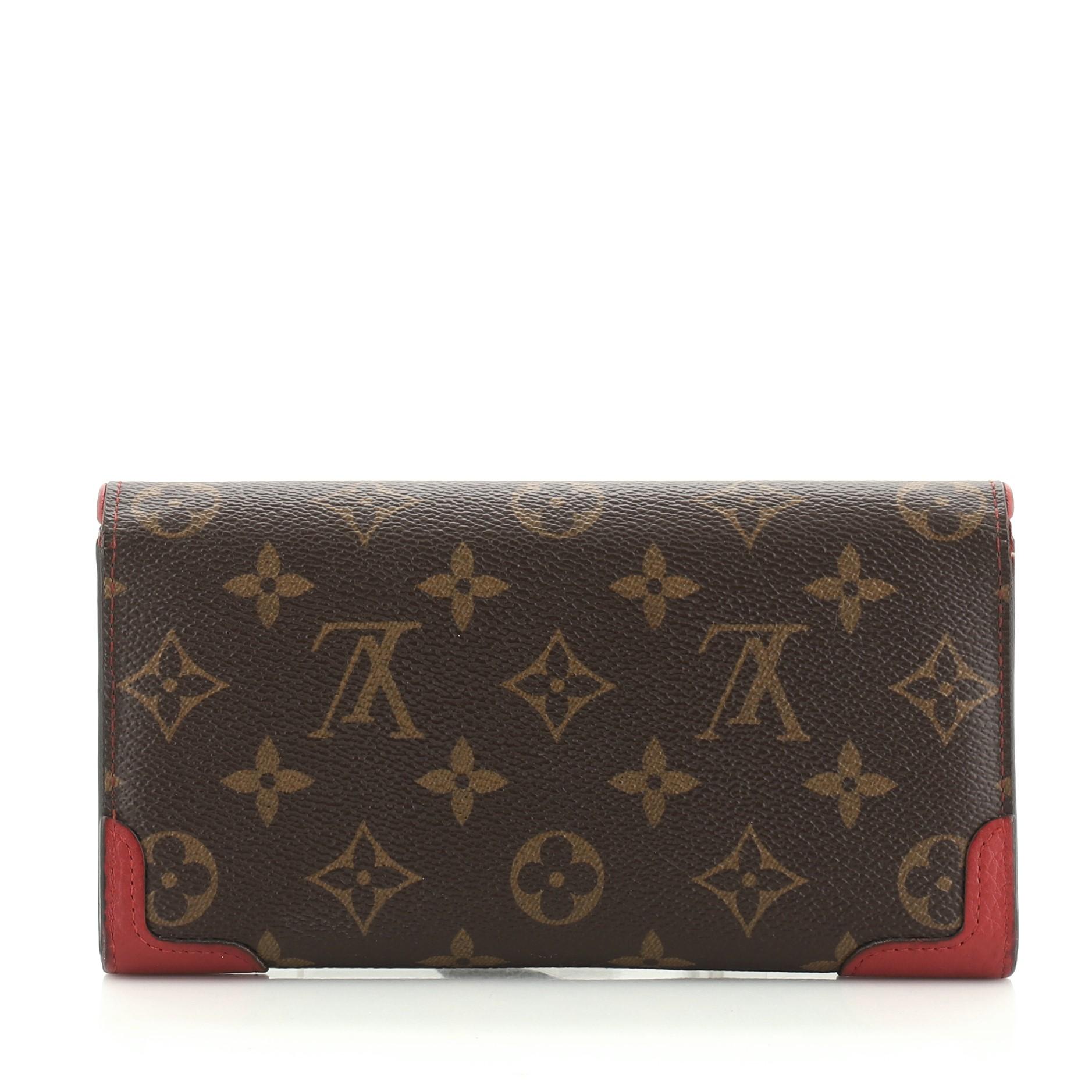 Louis Vuitton Retiro Sarah Wallet Monogram Canvas In Good Condition In NY, NY