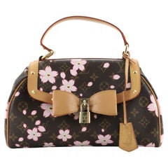 Louis Vuitton Limited Edition Cherry Blossom Monogram Canvas Sac Retro PM  Bag - Yoogi's Closet