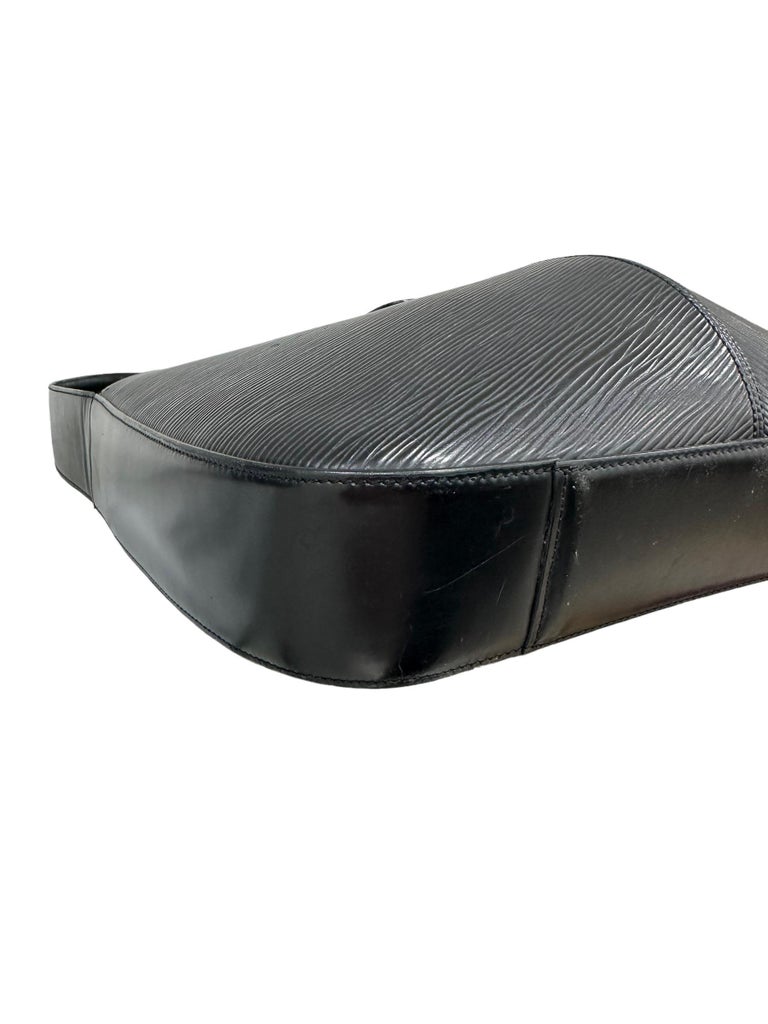 Sold at Auction: Louis Vuitton Black Epi Leather Demi-Lune Pochette Bag