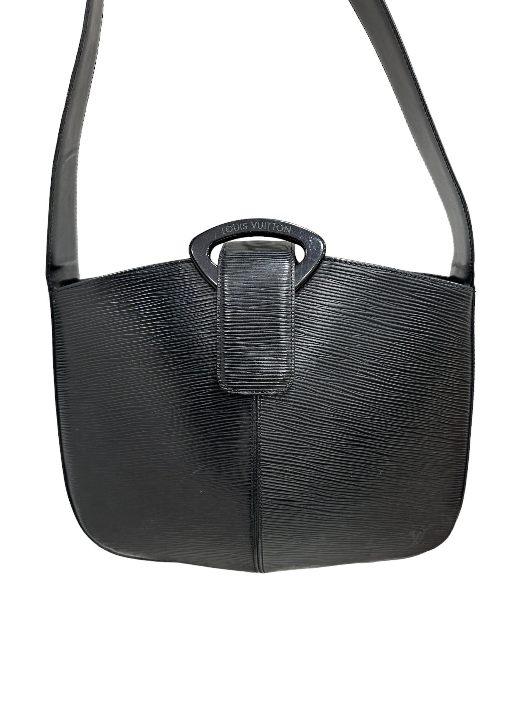 Women's Louis Vuitton Rêverie Black Epi Shoulder Bag