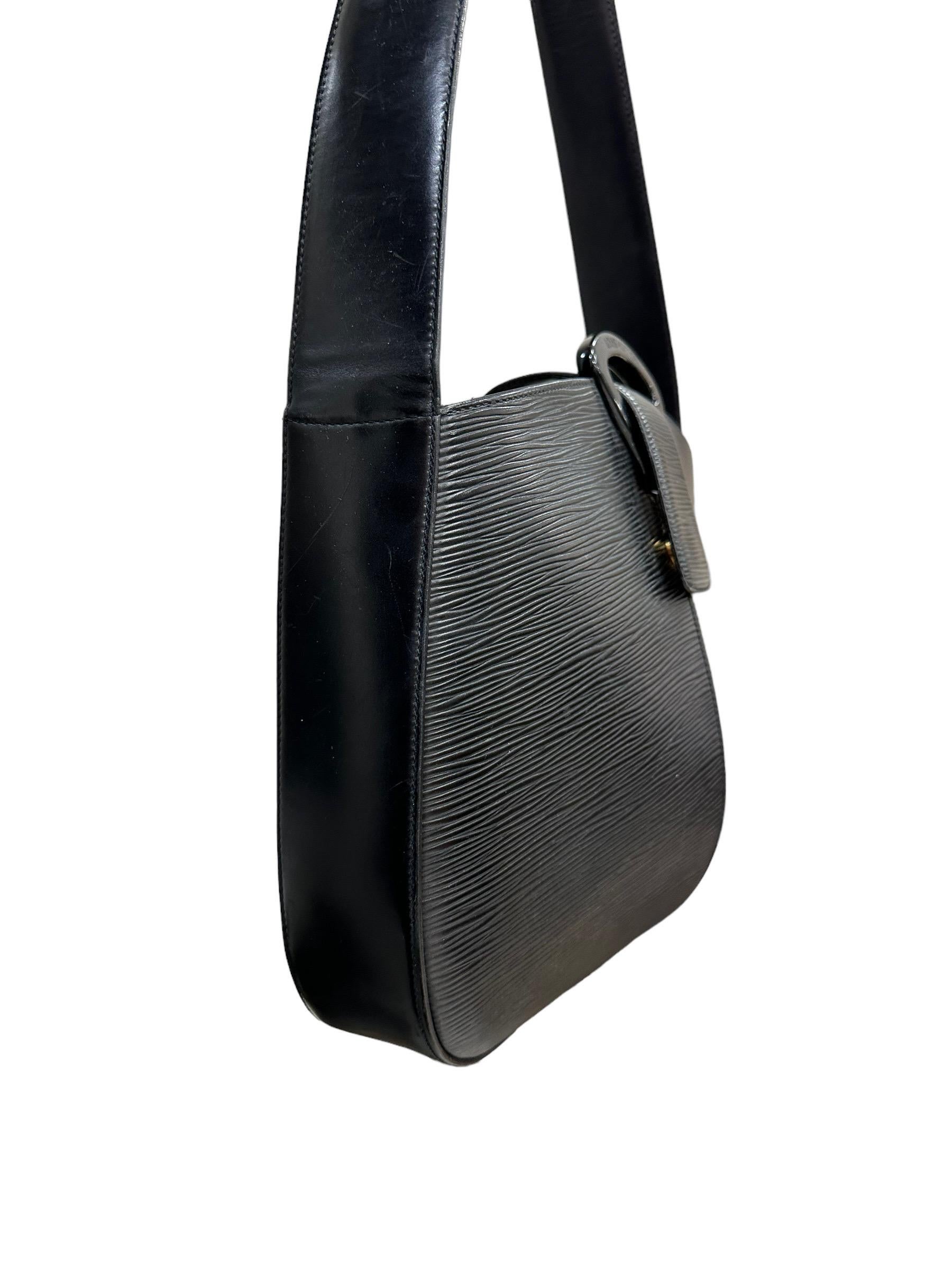Louis Vuitton Rêverie Black Epi Shoulder Bag 2