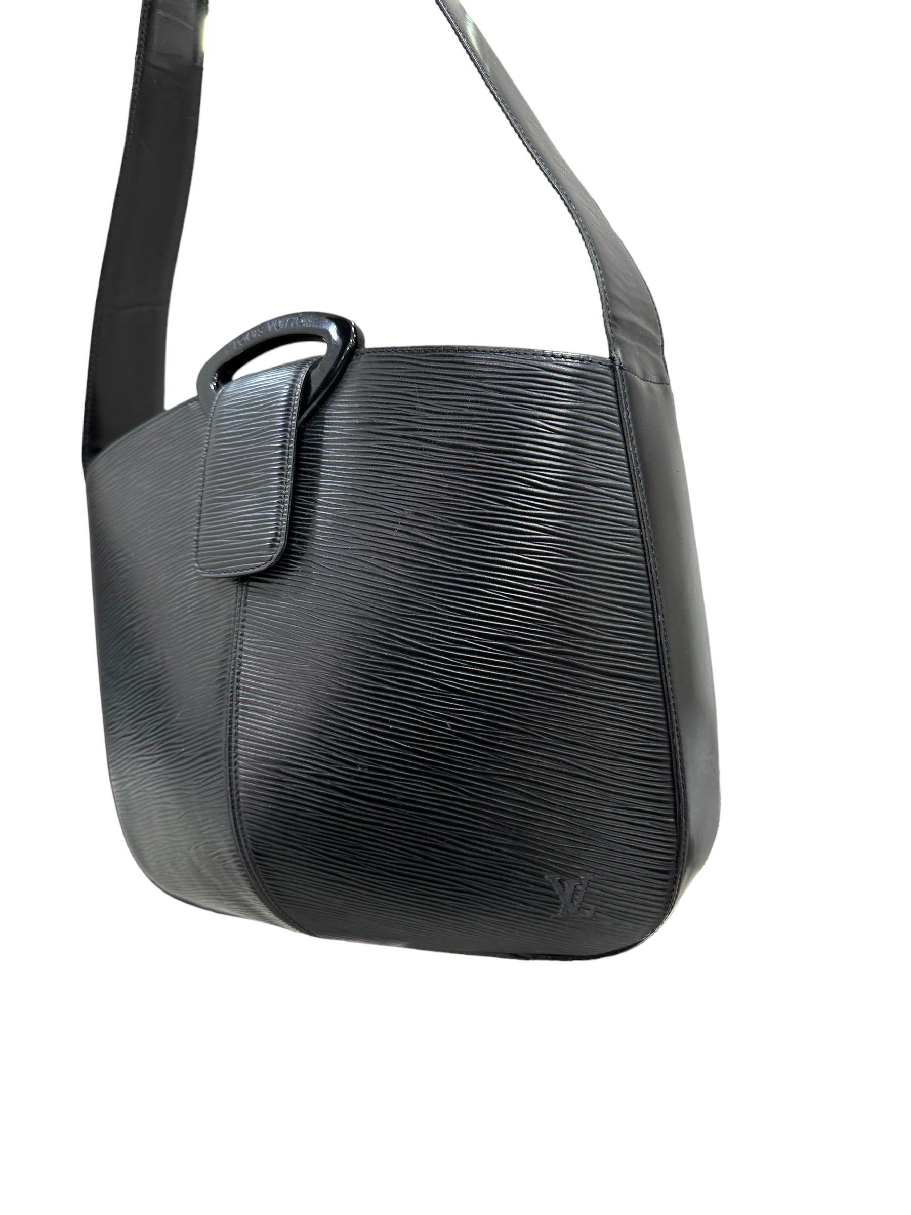 Louis Vuitton Rêverie Black Epi Shoulder Bag 5