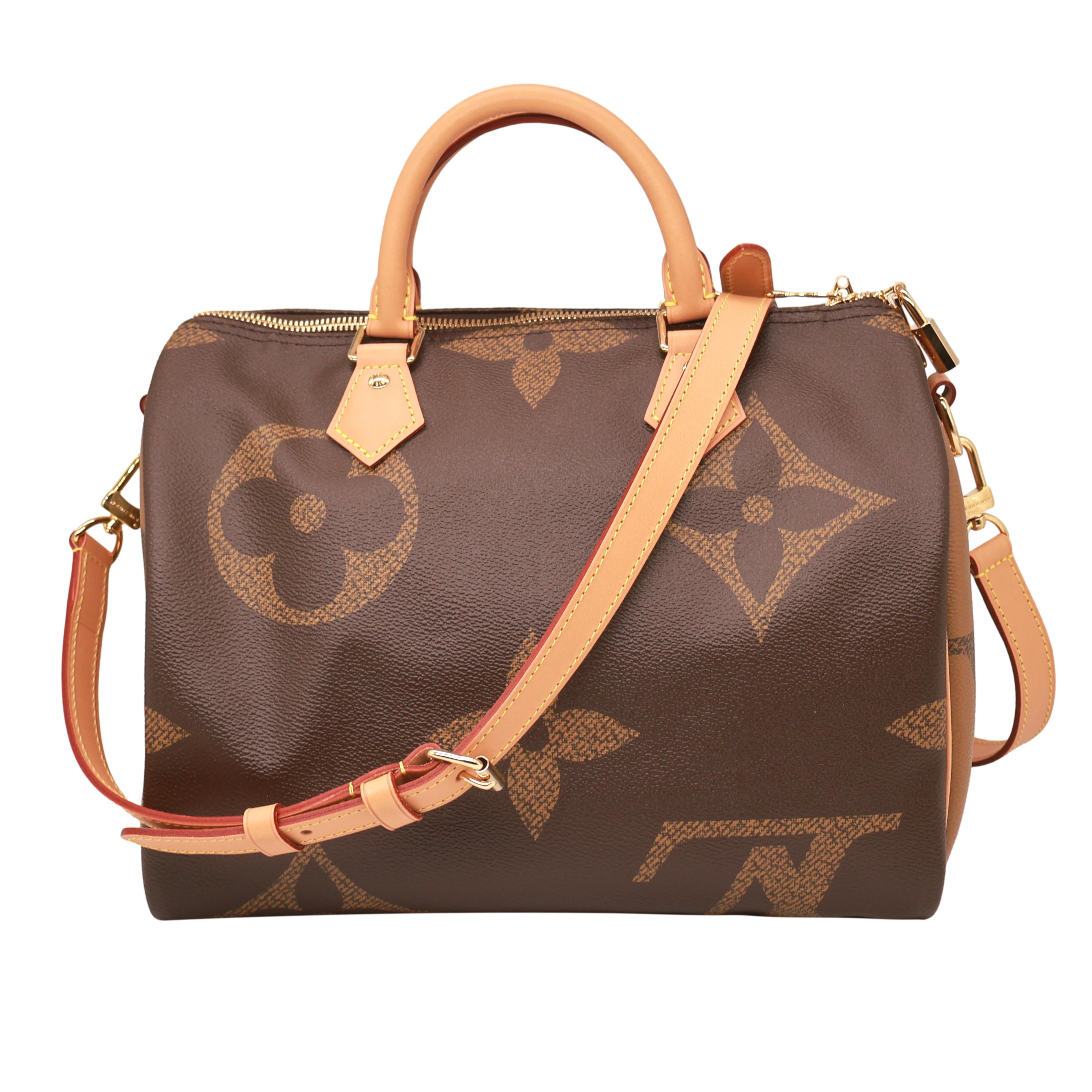 Louis Vuitton Reverse Giant Monogram Speedy Bandoulière 30 Shoulder Bag, 2019 In Excellent Condition For Sale In Banner Elk, NC